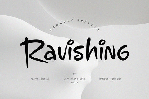 Ravishing - Display Font Font Alpaprana Studio 