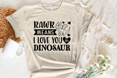 Rawr Means i love you in dinosaur SVG Angelina750 