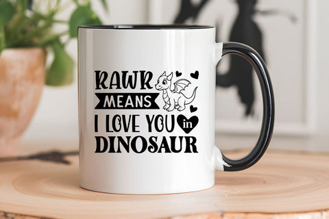 Rawr Means i love you in dinosaur SVG Angelina750 