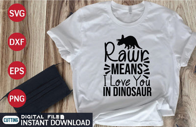 Rawr Means I Love You in Dinosaur svg SVG designer krishna 