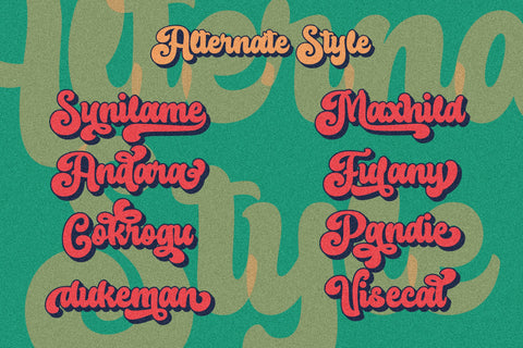 Raydhen - Retro Script Display Font ahweproject 