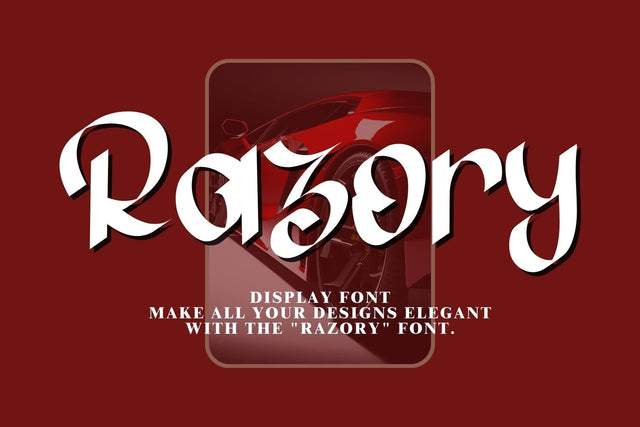Razory Font Afandi Studio 
