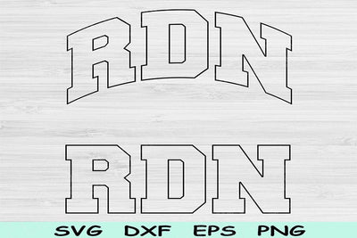 RDN Svg Cut File, RDN Png, Registered Dietitian Svg Files For Cricut, Registered Dietitian Nutritionist Svg Shirt Sublimation Digital Design SVG TiffsCraftyCreations 