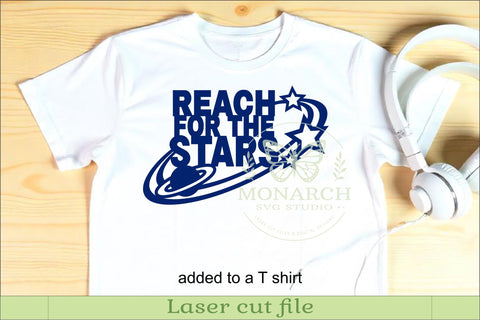 Reach For The Stars SVG | Space Quote Wall Sign Laser Cut SVG APInspireddesigns 