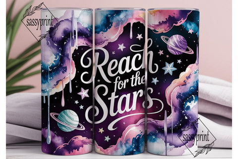 Reach for the Stars Tumbler Wrap Sublimation sassyprint 