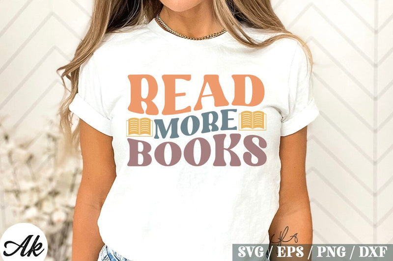 Read More Books Retro Design SVG akazaddesign 