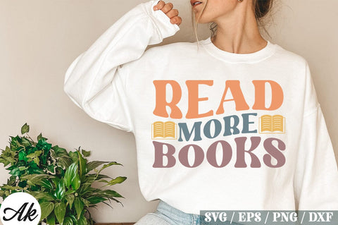 Read More Books Retro Design SVG akazaddesign 