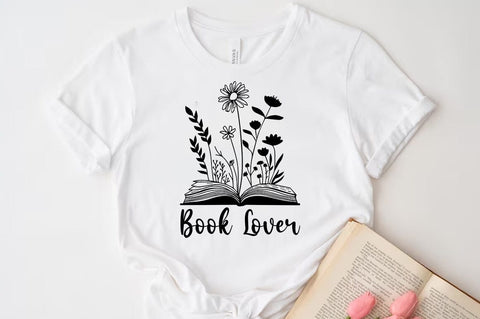 Reading Book Lovers Svg Png Bundle, Floral Books Svg, Librarian Svg, Books and Coffee Svg, School Teacher Svg, Book Shirt Svg Png SVG FiveStarCrafting 