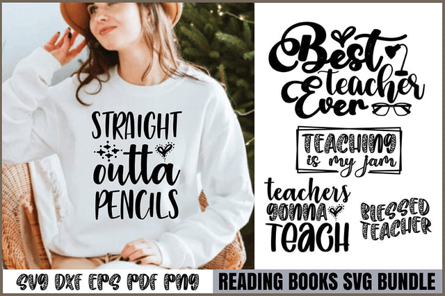 Reading Book SVG Bundle, Reading SVG Bundle, Book Svg, Books SVG Bundle, SVG orpitasn 