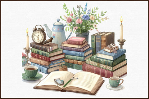 Reading Books Sublimation Bundle Sublimation designartist 