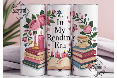 Reading Era 20oz Tumbler Wrap Sublimation sassyprint 