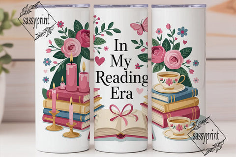 Reading Era 20oz Tumbler Wrap Sublimation sassyprint 
