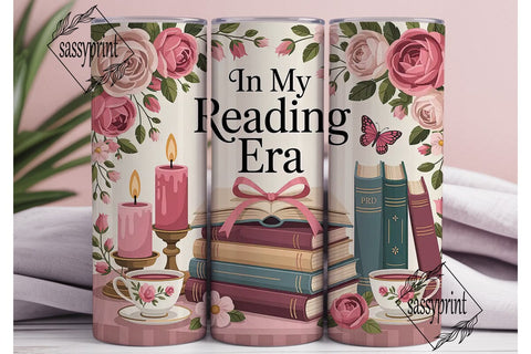 Reading Era 20oz Tumbler Wrap Sublimation sassyprint 