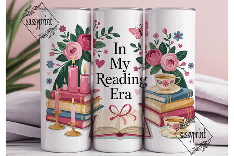 Reading Era 20oz Tumbler Wrap Sublimation sassyprint 