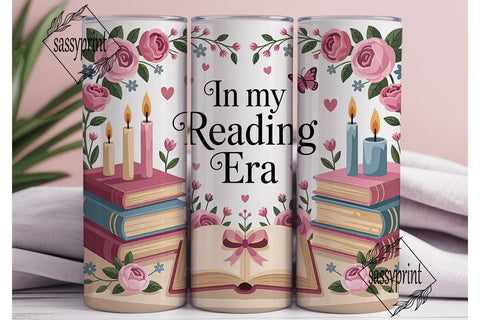 Reading Era 20oz Tumbler Wrap Sublimation sassyprint 