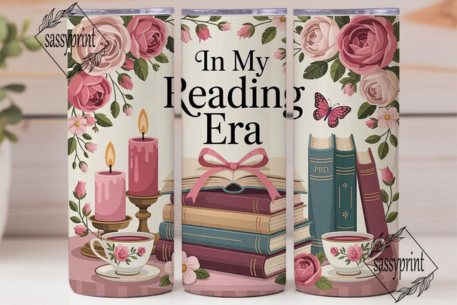 Reading Era 20oz Tumbler Wrap Sublimation sassyprint 