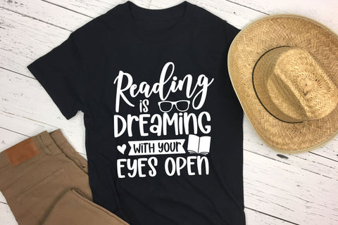 Reading is Dreaming with Your Eyes Open, Book Lover SVG SVG CraftLabSVG 
