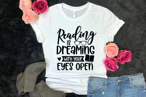 Reading is Dreaming with Your Eyes Open, Book Lover SVG SVG CraftLabSVG 