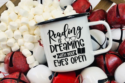 Reading is Dreaming with Your Eyes Open, Book Lover SVG SVG CraftLabSVG 
