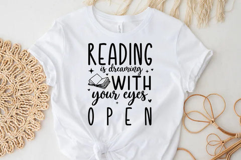 Reading is dreaming with your eyes open SVG SVG FiveStarCrafting 