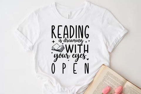Reading is dreaming with your eyes open SVG SVG FiveStarCrafting 