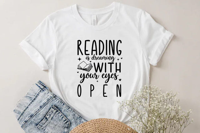 Reading is dreaming with your eyes open SVG SVG FiveStarCrafting 