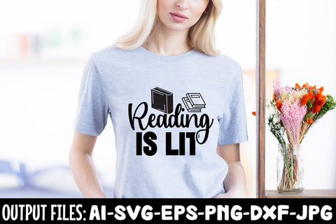 Reading Is Lit svg design SVG Rafiqul20606 