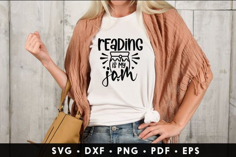 Reading is My Jam, Book Lovers SVG SVG CraftLabSVG 