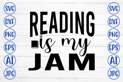 Reading Is My Jam SVG Cut File SVG Syaman 