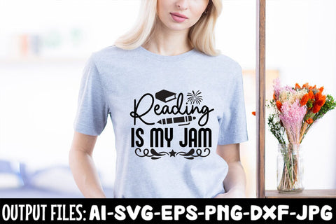 Reading Is My Jam svg design SVG Rafiqul20606 