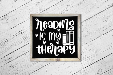 Reading is My Therapy, Book Lovers SVG SVG CraftLabSVG 