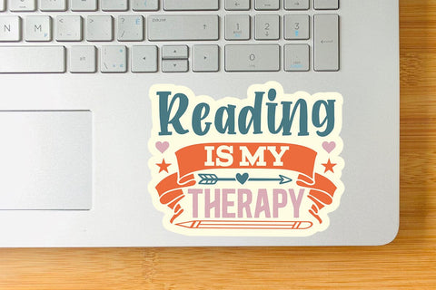 Reading Is My Therapy SVG Angelina750 