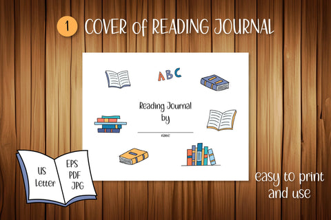 Reading Journal for Kids| Print Template PDF & Vector Sublimation AnnaViolet_store 