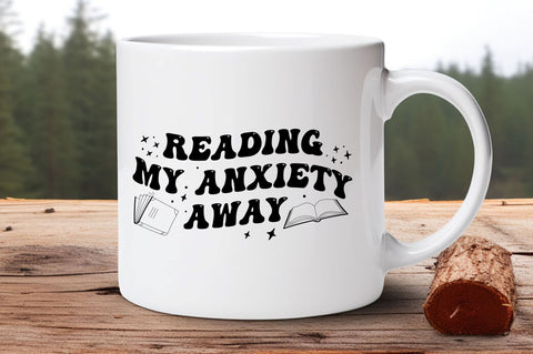 Reading my anxiety away svg Design SVG Regulrcrative 