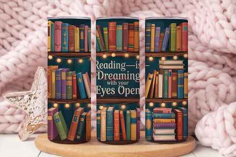 Reading Nook 20oz Tumbler Wrap Sublimation DesignSVG 