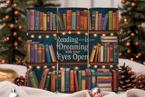 Reading Nook 20oz Tumbler Wrap Sublimation DesignSVG 