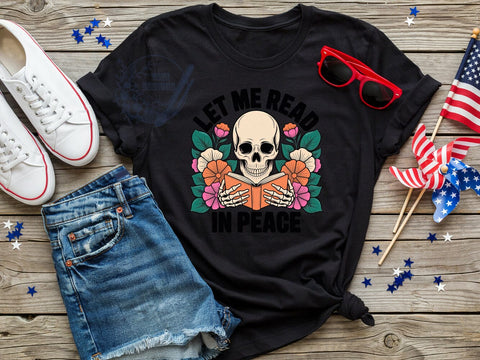 Reading Skull Retro T-Shirt PNG, Neutral Expression, Open Book, Retro Graphic, Peaceful Design, Skinny Tumbler, Sublimation PNG Sublimation ToriDesigns 