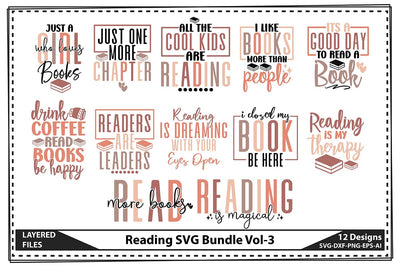 Reading SVG Bundle Vol-3 SVG shah alam 