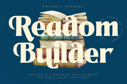 Readom Builder - Vintage Display Serif Font Letterena Studios 