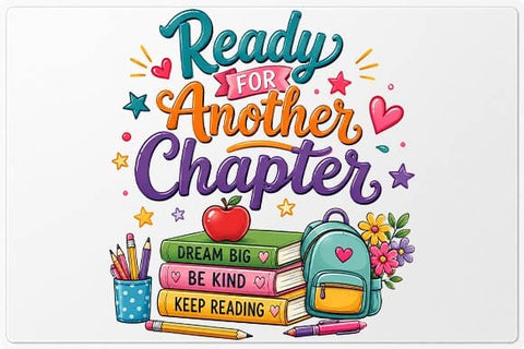Ready for Another Chapter PNG, Back to School SVG BillahCrafts 