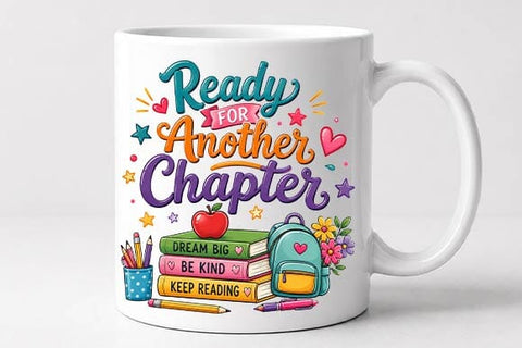 Ready for Another Chapter PNG, Back to School SVG BillahCrafts 