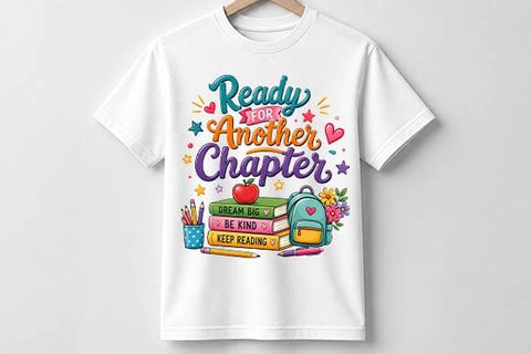 Ready for Another Chapter PNG, Back to School SVG BillahCrafts 