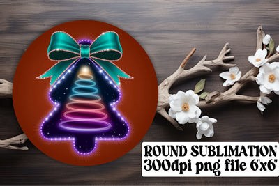ready for custom keychain projects! , Unique circle designs, Neon Xmas Sublimation afrosvg 