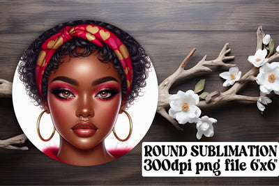 ready for stylish keychain projects! , Creative circle designs, Love Girl Sublimation afrosvg 