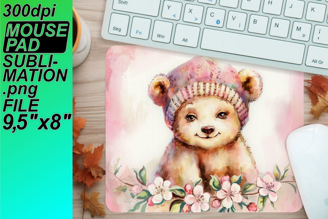 ready for sublimation! , Eye-catching mouse mat PNG, Animals Sublimation HoodArtCraft 