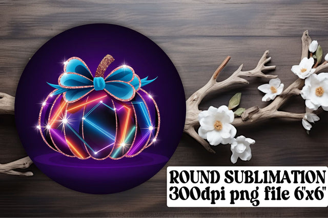 ready for sublimation round designs! , Bright keychain PNGs, Neon Fall Sublimation afrosvg 