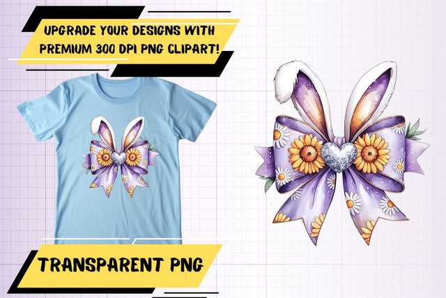 ready for sublimation use , Artistic PNG designs, Easter Bow Sublimation HoodArtCraft 