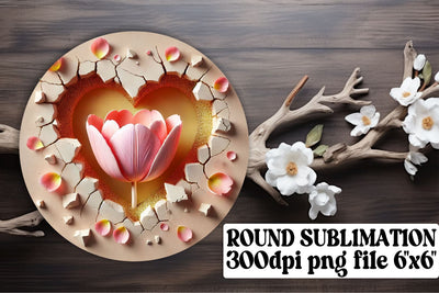 ready for unique circles! , High-quality keychain designs, 3D Heart Sublimation afrosvg 