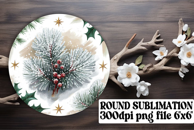 ready for vibrant round PNGs! , Creative keychain designs, Christmas Sublimation afrosvg 