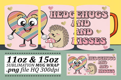 ready for your creative touch! , High-quality mug wraps, Valentines Sublimation afrosvg 